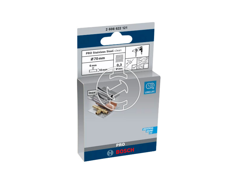 Bosch PRO Stainless Steel clean csapos lapos-drótkorong 70 x 0,3 mm