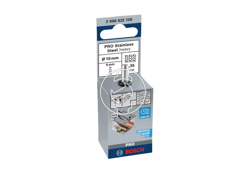Bosch PRO Stainless heavy ecset alakú csapos drótkefe 10 x 0,35 mm