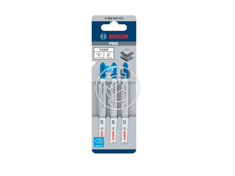 Bosch PRO Metal T123XF dekopír fűrészlap 3 db