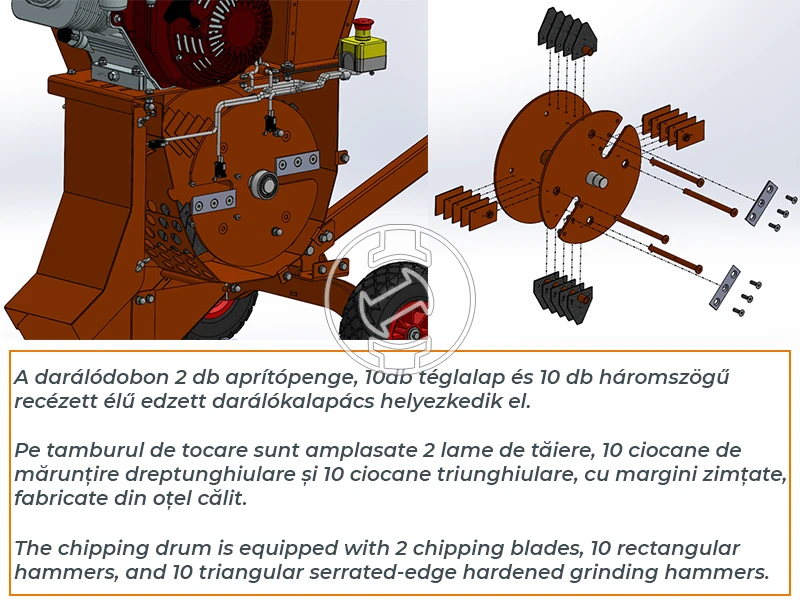 ZIVtec ZHA 420/90 R elektromos ágdaráló