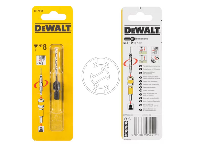 DeWalt hSS Co süllyesztő fúró 8 mm