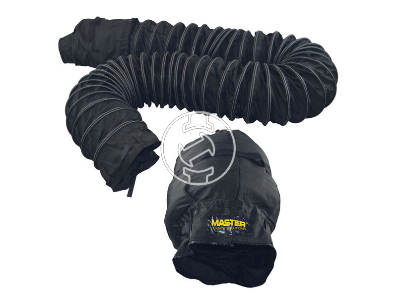 Master légvezető cső (41 cm x 7,6 m) hajlékony, fekete, nejlon