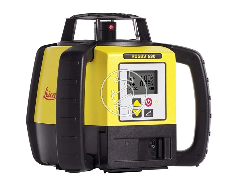 Leica Rugby 680 + Rod Eye 160 + CTP104  forgólézer Hatósugár: 0 - 400 m | Akku és töltő nélkül | Kofferben