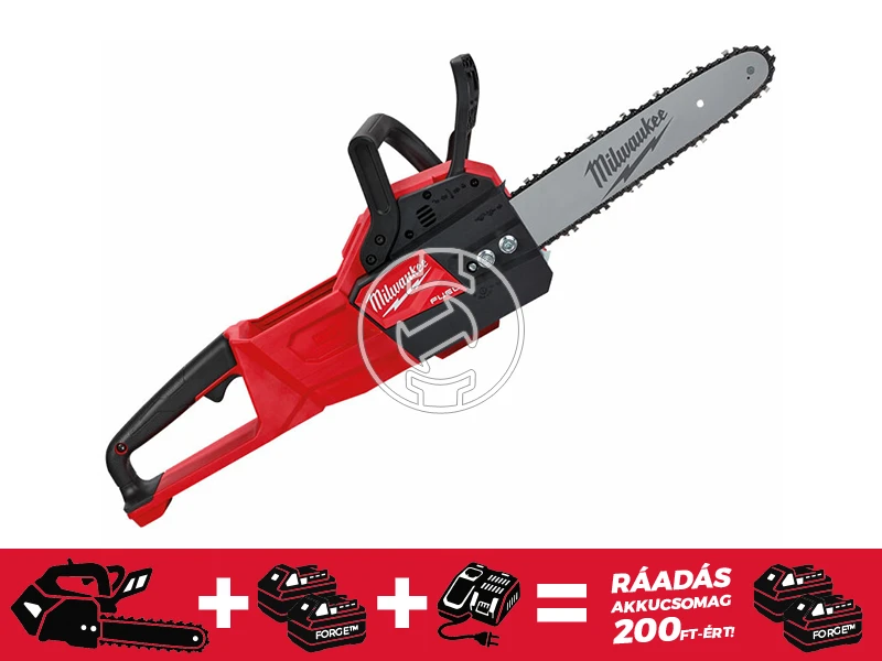 Milwaukee M18FCHSC-0 akkus láncfűrész 18 V | 300 mm | Szénkefementes | Akku és töltő nélkül