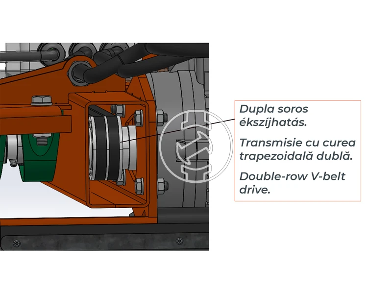 ZIVtec KTV400EF elektromos asztali téglavágó gép 230 V | 2200 W | 450 mm | Vágási mélység 145 mm | Tárcsaátmérő 400 x 25,4 mm