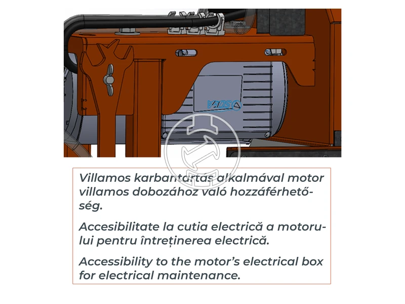 ZIVtec TTV400E elektromos asztali téglavágógép
