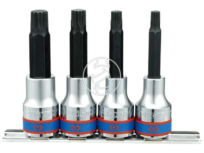 Kép: 4 reszes 12 -os spline bitfejkeszlet L80mm 4136PR.webp