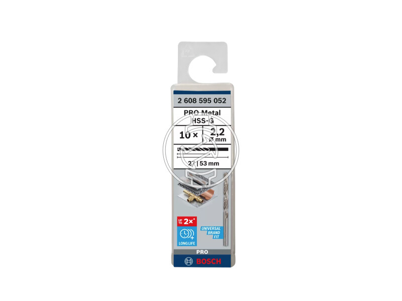 Bosch PRO Metal HSS-G hSS-G fémfúró 2,2 x 27 x 53 mm