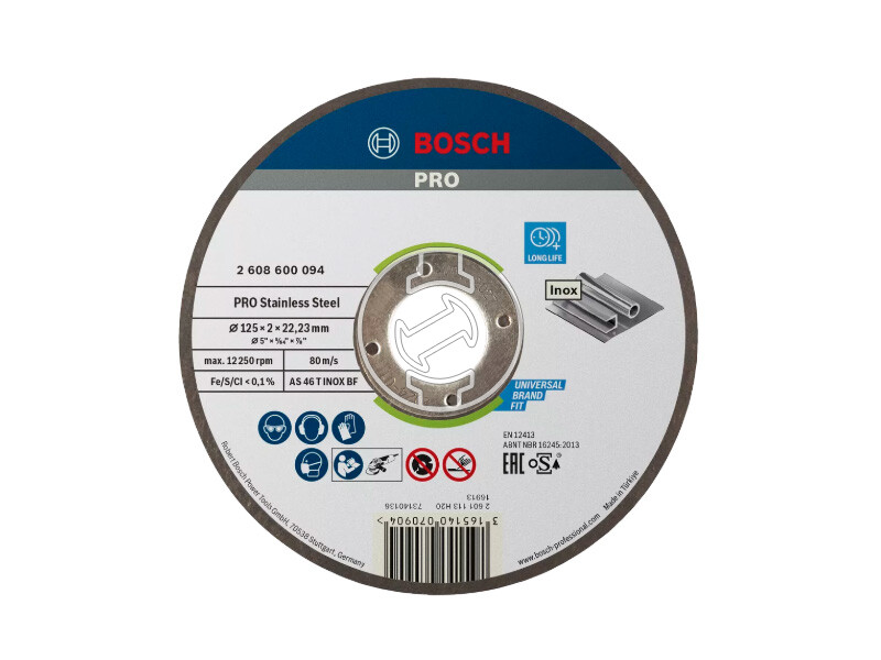 Bosch PRO Stainless Steel vágókorong 125 x 2 x 22,23 mm
