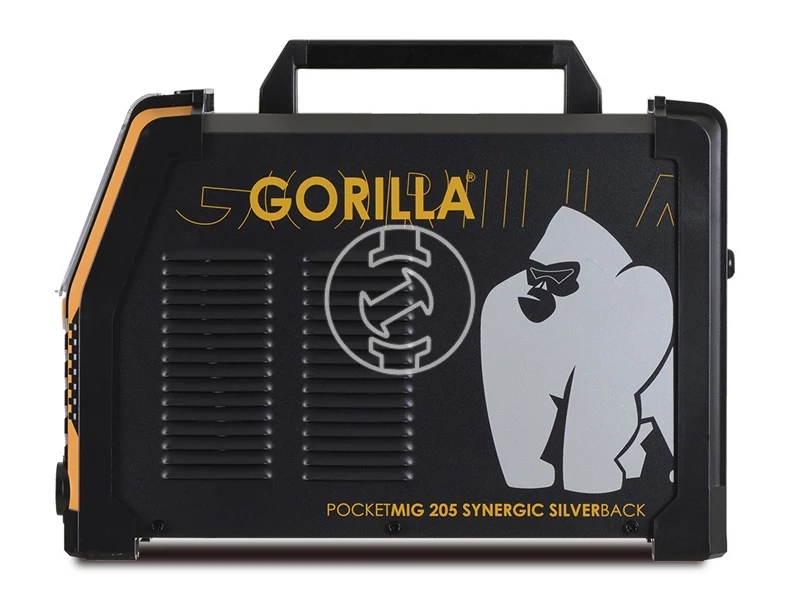Iweld GORILLA POCKETMIG 205 SYNERGIC SILVER BACK fogyóelektródás védőgázas inverteres hegesztő 60 - 190 A | 230 V