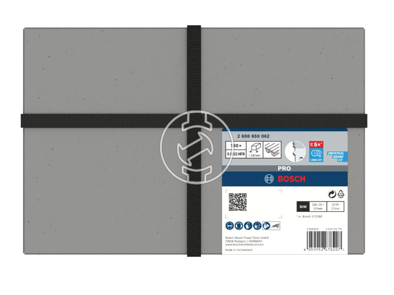 Bosch PRO Pallet Repair S1022HFR orrfűrészlap speciális felhasználásra 0,9 x 19 x 200 mm, 100 db