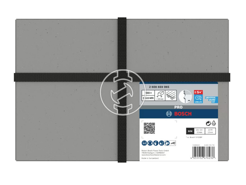 Bosch PRO Pallet Repair S1122HFR orrfűrészlap speciális felhasználásra 0,9 x 19 x 225 mm, 100 db