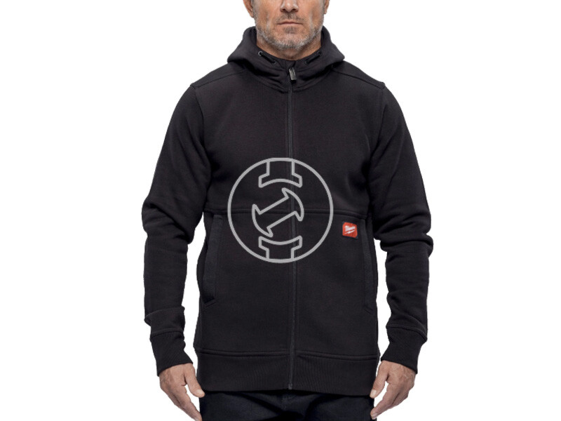 Milwaukee GRIDIRON kapucnis pulóver fekete, L