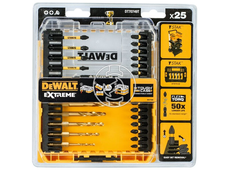 DeWalt Flextorq fúró-csavarbehajtó készlet 25 db