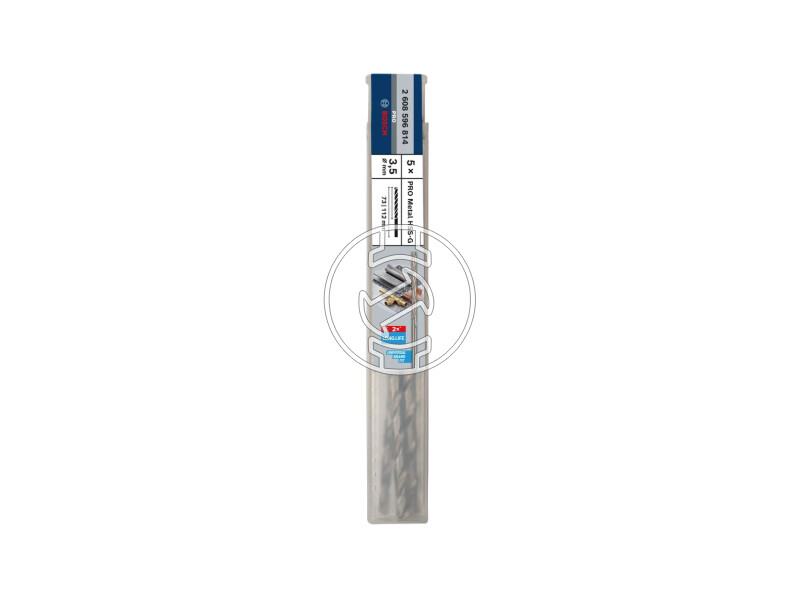 Bosch PRO Metal HSS-G hSS-G fémfúró 3,5 x 73 x 112 mm