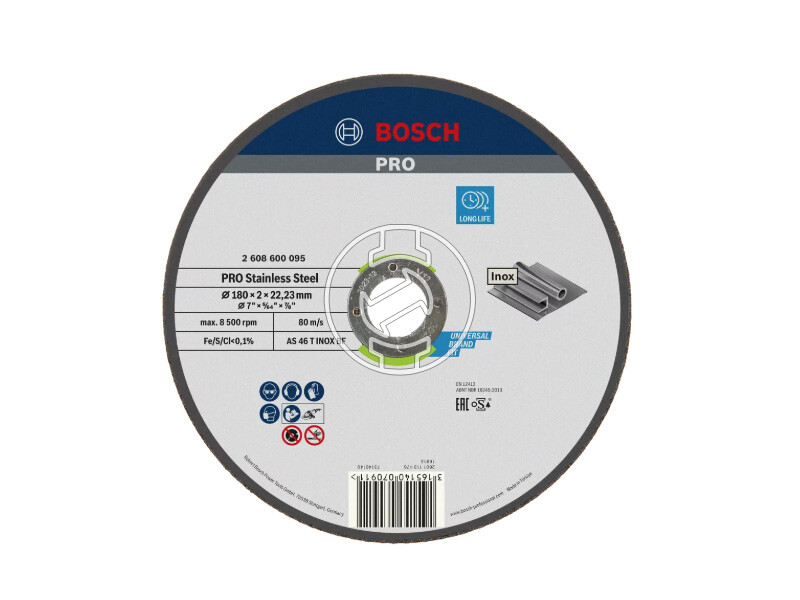 Bosch PRO Stainless Steel vágókorong 180 x 2 x 22,23 mm