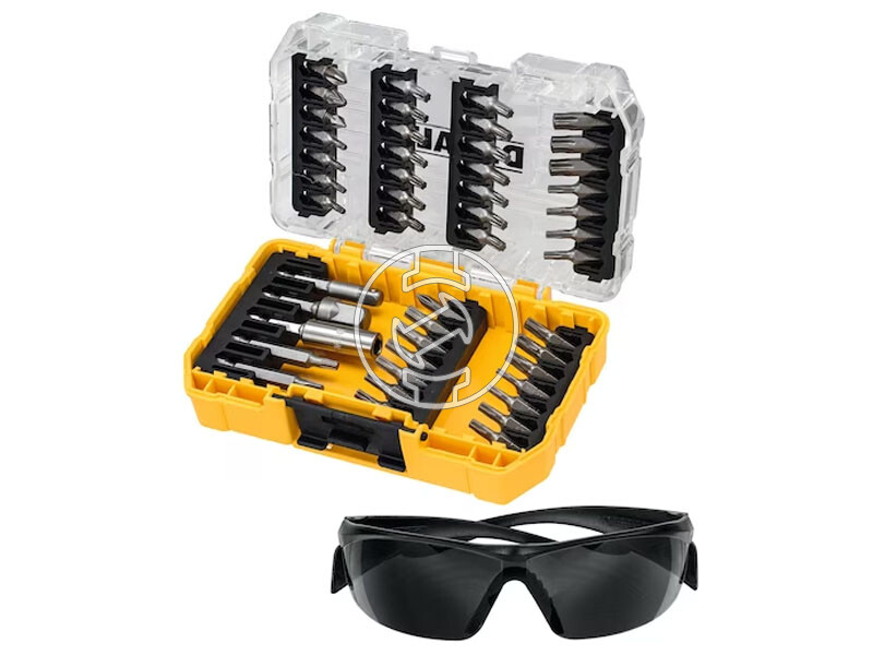 DeWalt bit készlet + védőszemüveg 47 db