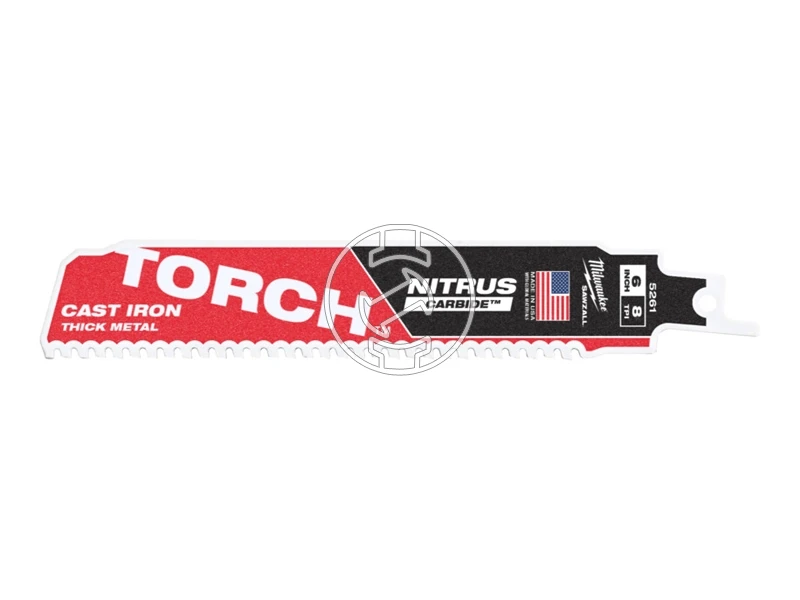 Milwaukee Heavy duty TORCH NITRUS CARBIDE orrfűrészlap fémhez 150 mm, 8 TPI, 5 db