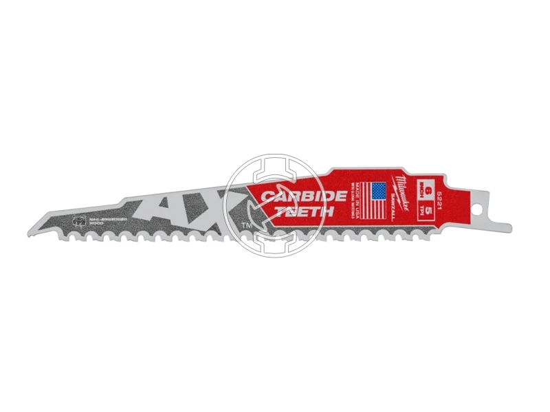 Milwaukee Heavy Duty TCT AX orrfűrészlap speciális felhasználásra szeges fához,150 mm,5 TPI,5 db