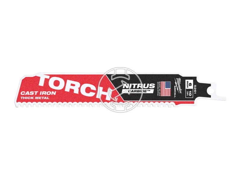 Milwaukee Heavy duty TORCH NITRUS CARBIDE orrfűrészlap fémhez 150 mm, 10 TPI, 5 db