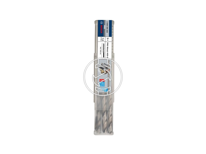 Bosch PRO Metal HSS-G hSS-G fémfúró 7,5 x 102 x 156 mm