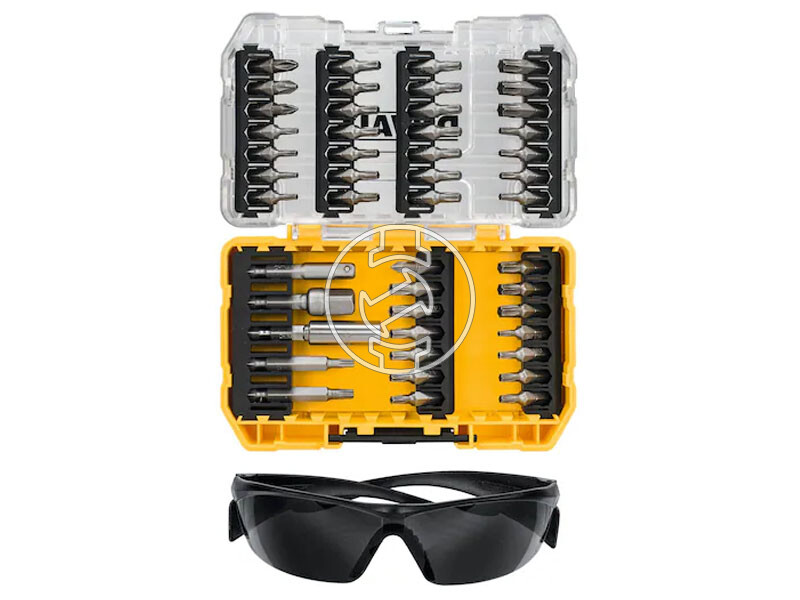 DeWalt bit készlet + védőszemüveg 47 db