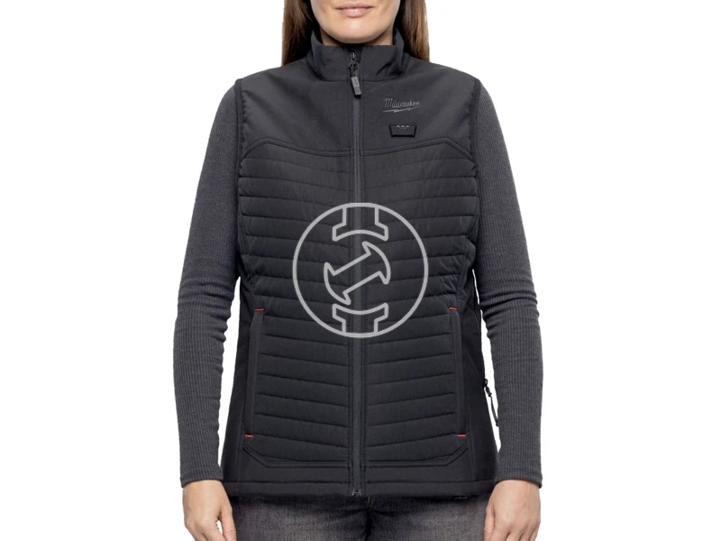 Milwaukee M12HPVLBL3-0 fekete női pufi fűthető mellény L-es