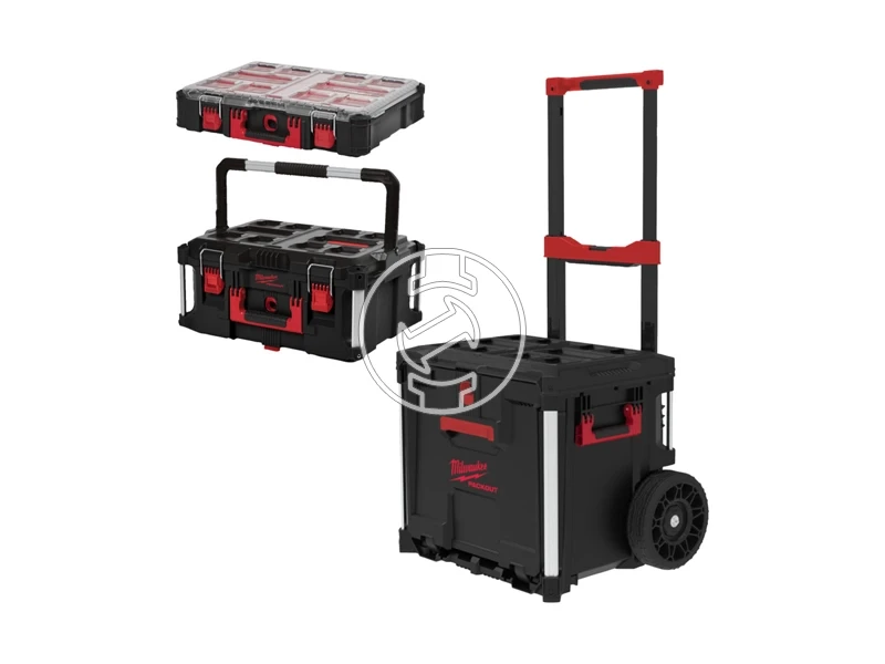 Milwaukee Packout 3 részes, gurulós, fiókos tárolórendszer