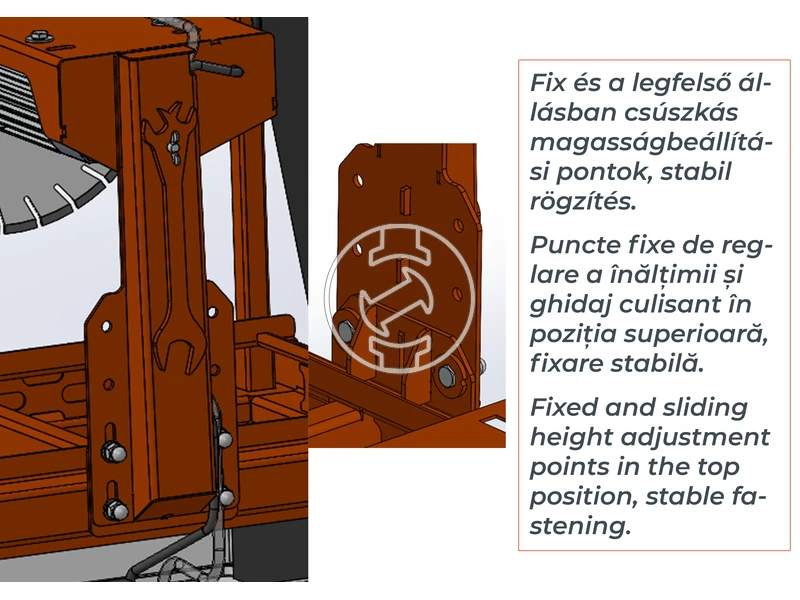 ZIVtec KTV400EECO elektromos asztali téglavágógép