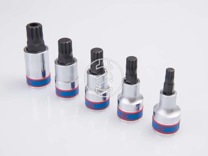 Kép: 5 reszes 12 -os spline-bitfejkeszlet 4105PR.webp