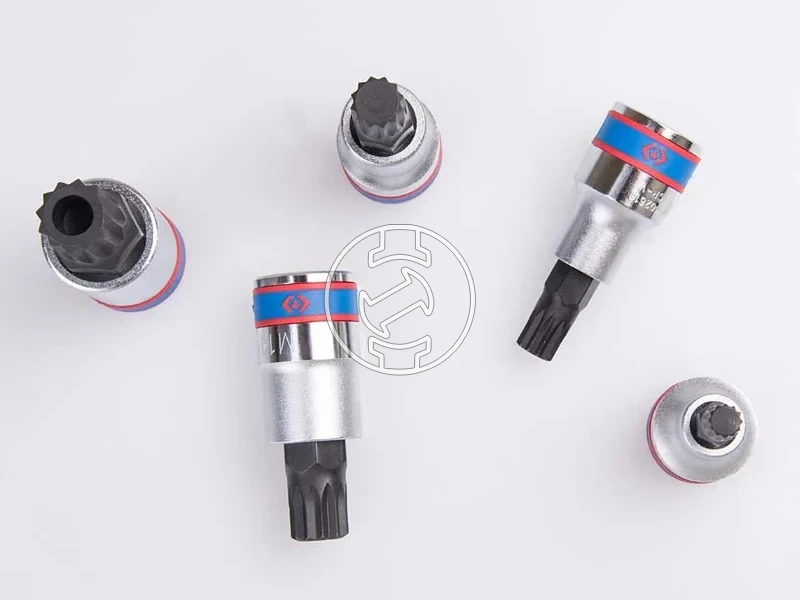 Kép: 5 reszes 12 -os spline-bitfejkeszlet 4105PR.webp