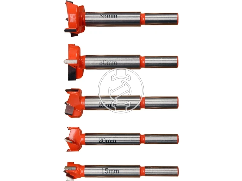 Kép: 5 reszes Forstner furoszar keszlet 15 20 26 30 35 mm.webp