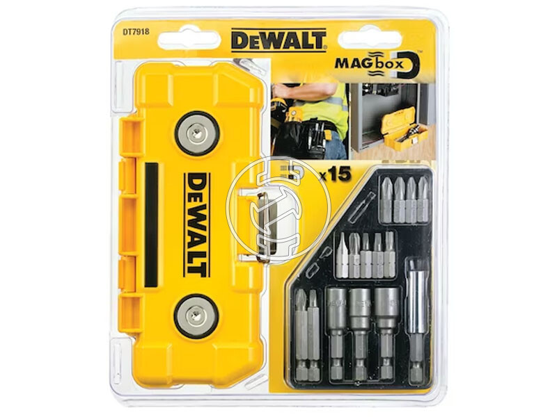 DeWalt MagBox csavarbehajtó készlet 15 db