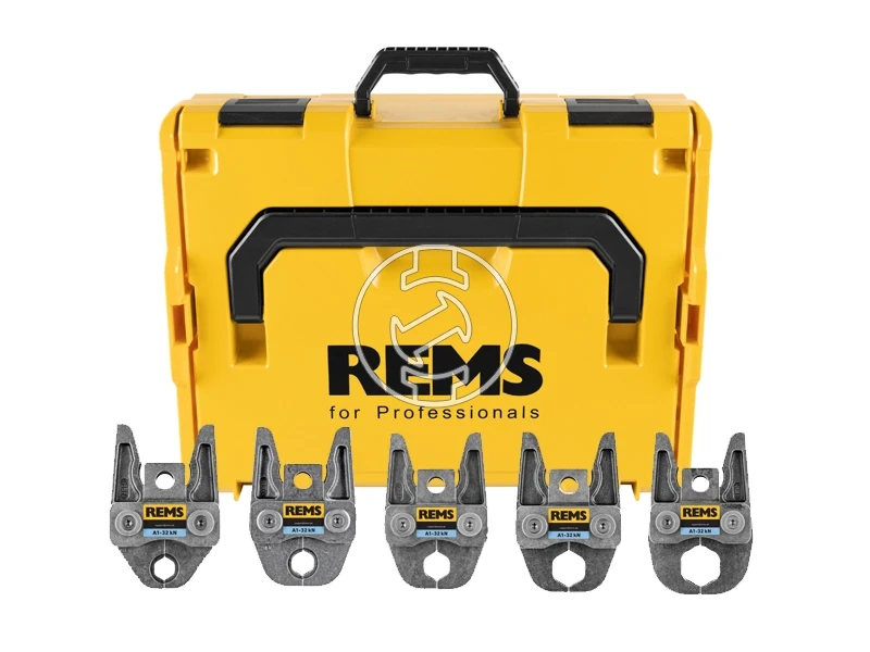 Rems préspofa készlet Standard | 15 mm, 18 mm, 22 mm, 28 mm, 35 mm | Szénacél - Inox cső (M) | 5 db