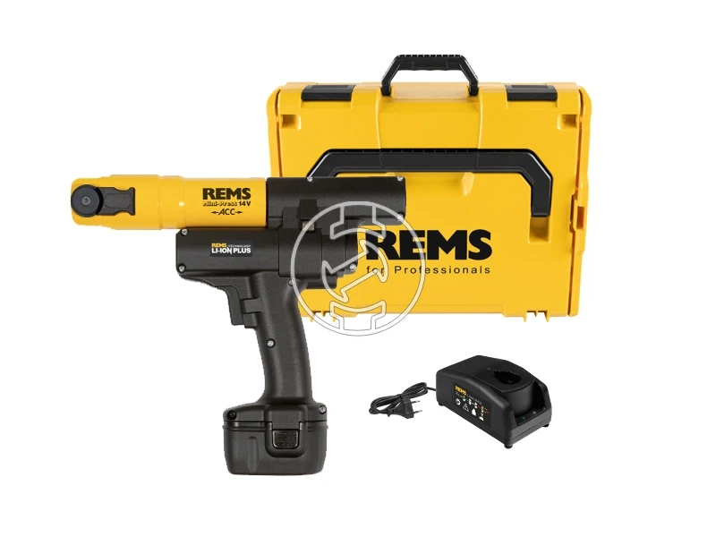 Rems Mini-Press 14V ACC akkus csőprés Compact | 14,4 v | 10 - 40 mm | 22 kN | Szénkefés | 1 x 2,5 Ah akku + töltő | L-Boxx-ban
