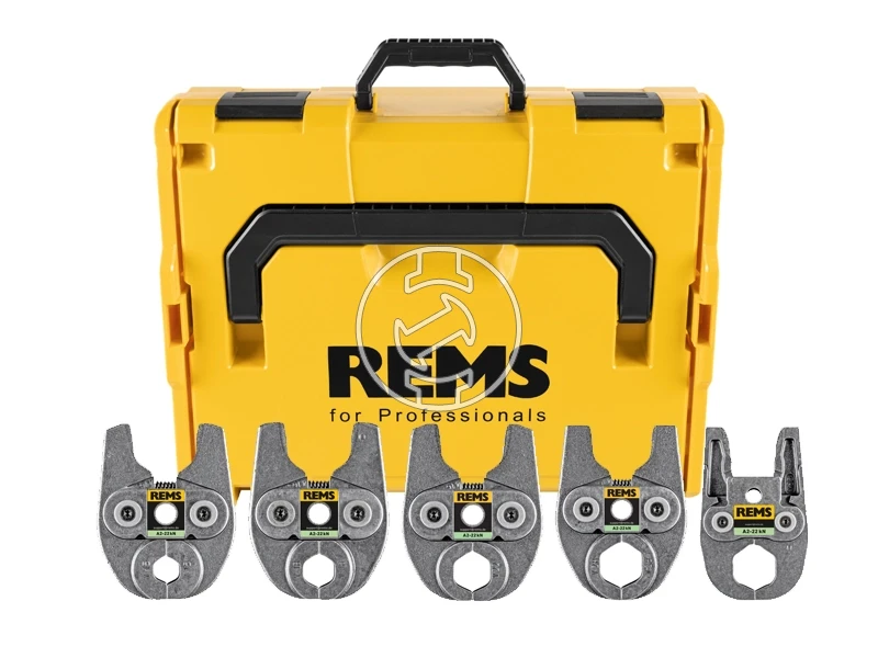 Rems Mini M préspofa készlet Compact | 15 mm, 18 mm, 22 mm, 28 mm, 35 mm | Szénacél - Inox cső (M) | 5 db