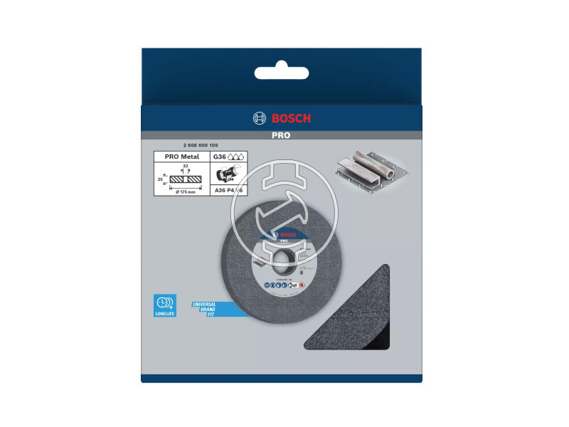 Bosch PRO Metal köszörűkorong kettősköszörűre 175 x 25 x 32 mm, G36