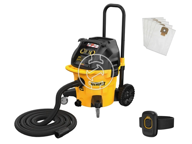 DeWalt DWV905M-QS elektromos porszívó 1400 W | 38 l | Porosztály: M | 230 V