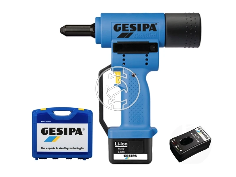 Gesipa AccuBird akkus popszegecselő 2Ah + töltő