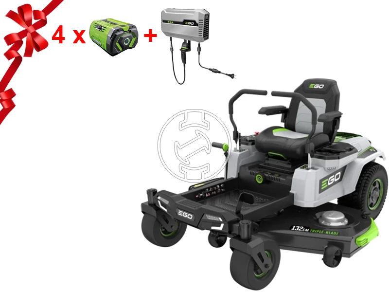 EGO ZT 5201E akkus fűnyíró traktor 1320 mm | 217 kg