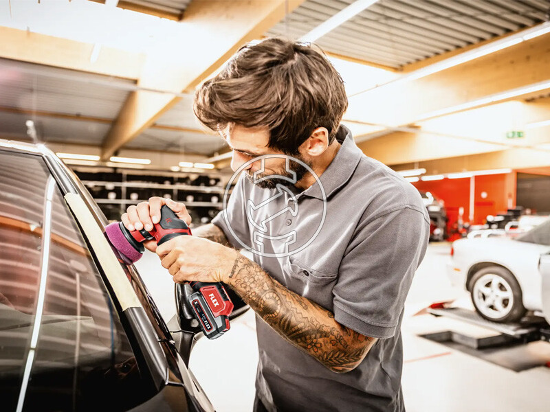 Flex PXE 80 12-EC akkus polírozógép 2x2,5 A + töltő