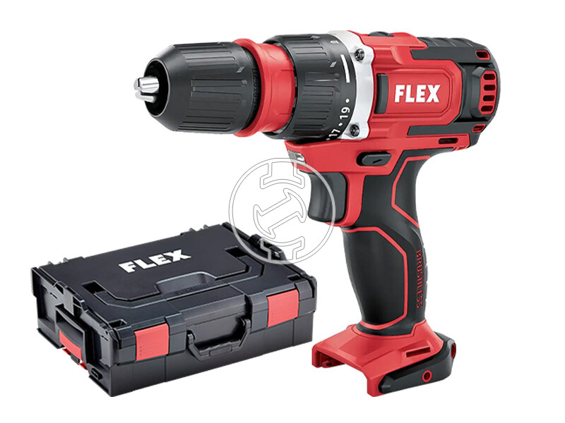 Flex DD 2G 12-EC akkus fúrócsavarozó tokmányos 12 V | 32 Nm/58 Nm | Szénkefementes | Akku és töltő nélkül | Kartondobozban