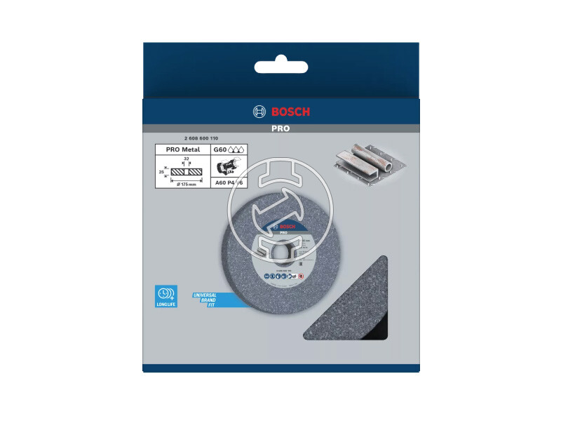 Bosch PRO Metal köszörűkorong kettősköszörűre 175 x 25 x 32 mm, G60