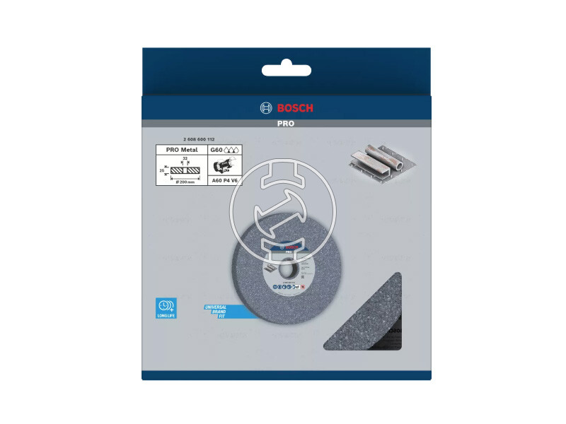 Bosch PRO Metal köszörűkorong kettősköszörűre 200 x 25 x 32 mm, G60