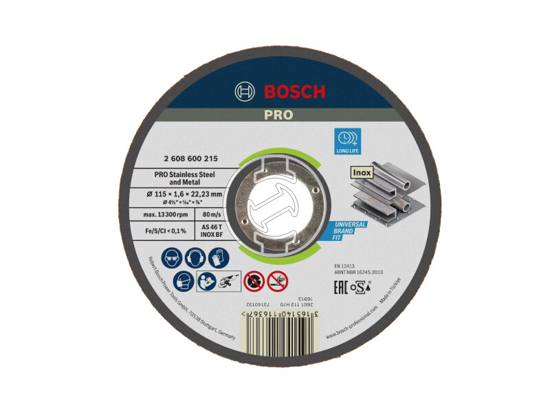 Bosch PRO Stainless Steel and Metal vágókorong 115 x 1,6 x 22,23 mm