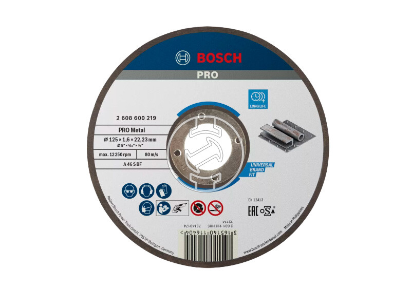 Bosch PRO Metal vágókorong 125 x 1,6 x 22,23 mm