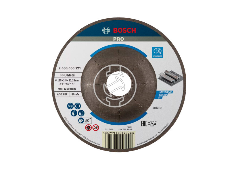 Bosch PRO Metal vágókorong 125 x 2,5 x 22,23 mm