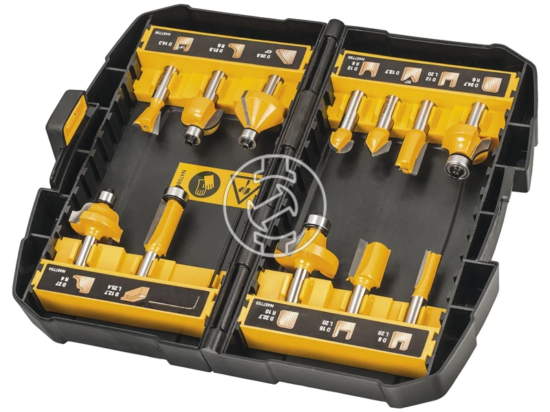 DeWalt felsőmaró kés készlet 12 db