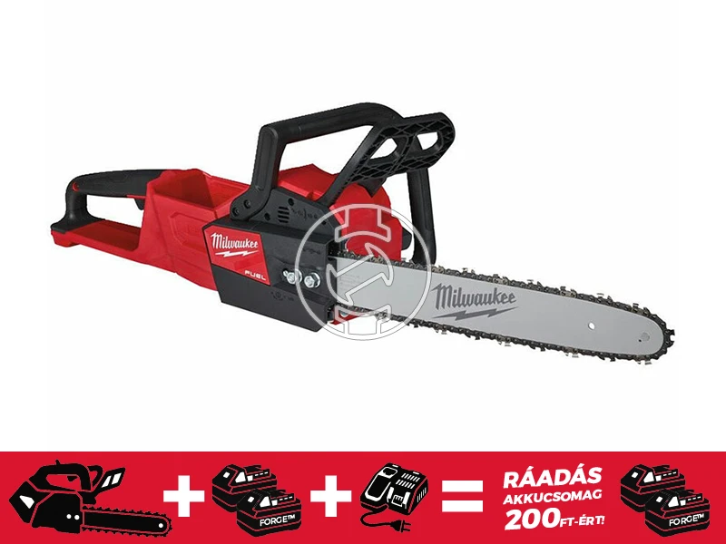 Milwaukee M18FCHS-0 akkus láncfűrész 18 V | 400 mm | Szénkefementes | Akku és töltő nélkül
