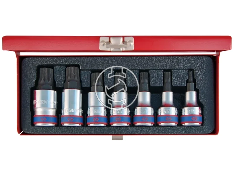 Kép: 7 reszes 12 -os spline bitfejkeszlet M6-M18 4117PR.webp